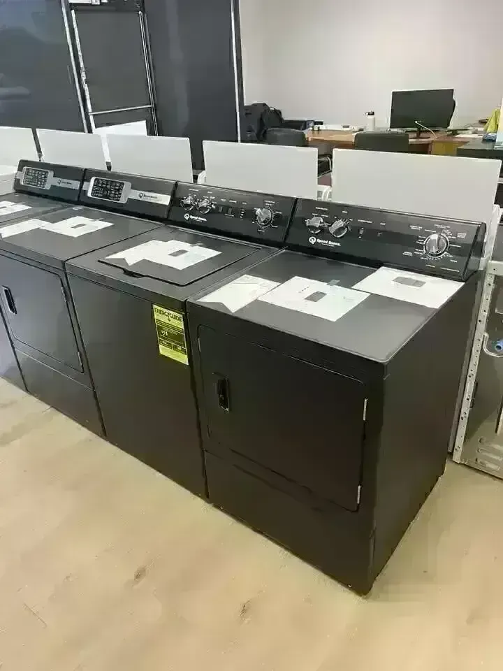 CALL FOR BEST PRICE - SPEED QUEEN TC5 & DC5 BLACK LAUNDRY SET