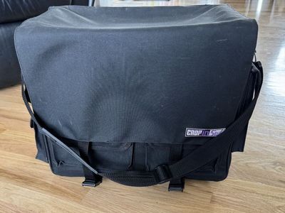 Crop In Style Jr Organizer Black Tote - Scrapbooking - Crafting - Storage - 19" x 14" x 7" - Arts and Crafts - Carry All