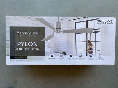 New Fanamation Pylon 48" ceiling fan