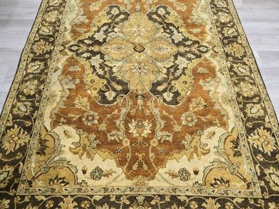New 6x9 Handknotted Wool Rug, Made in India