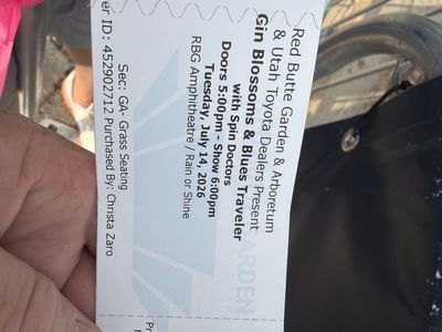 2 Red Butte Garden Concert Tickets: Gin Blossoms, Blues Traveler & Spin Doctors, July 14, 2026