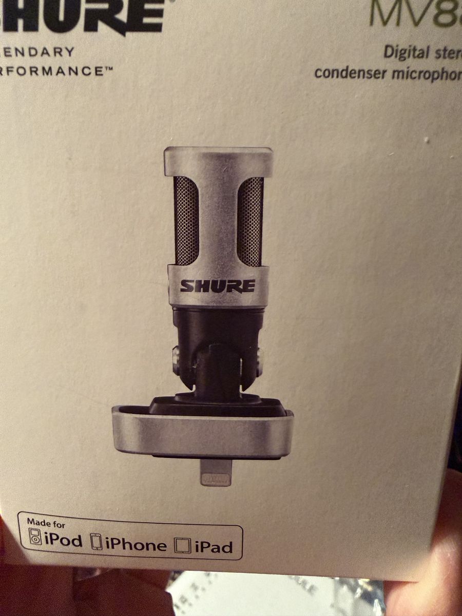Shure MV88 mic with Apple lightning connector