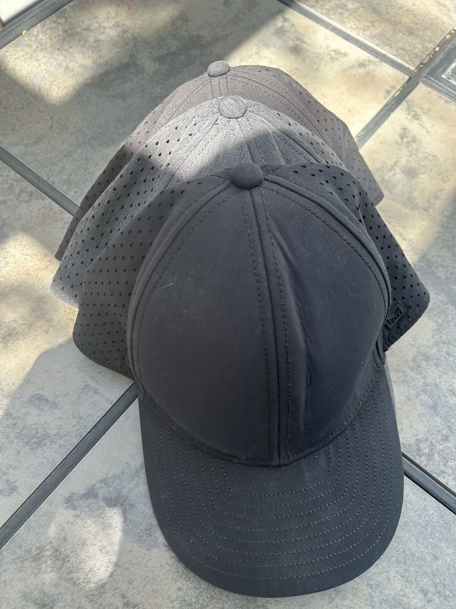 3 Melin Hydra Hats, Shades of Gray