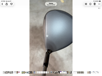 TaylorMade Qi35 Max 7-Wood Fairway Golf Club - Senior Flex Fujikura 50-A Shaft w/ Headcover