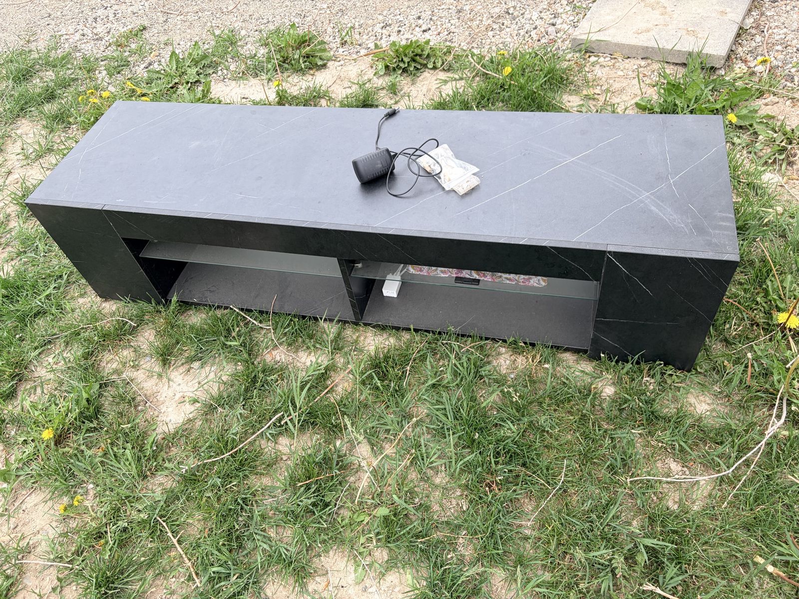 TV stand with LED lights