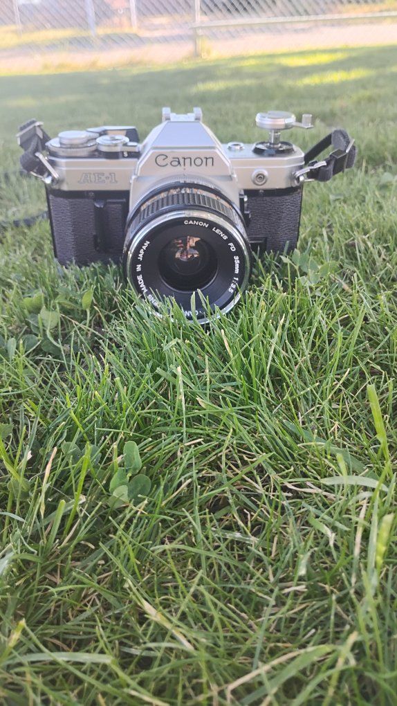 Canon AE-1 35mm lens camera