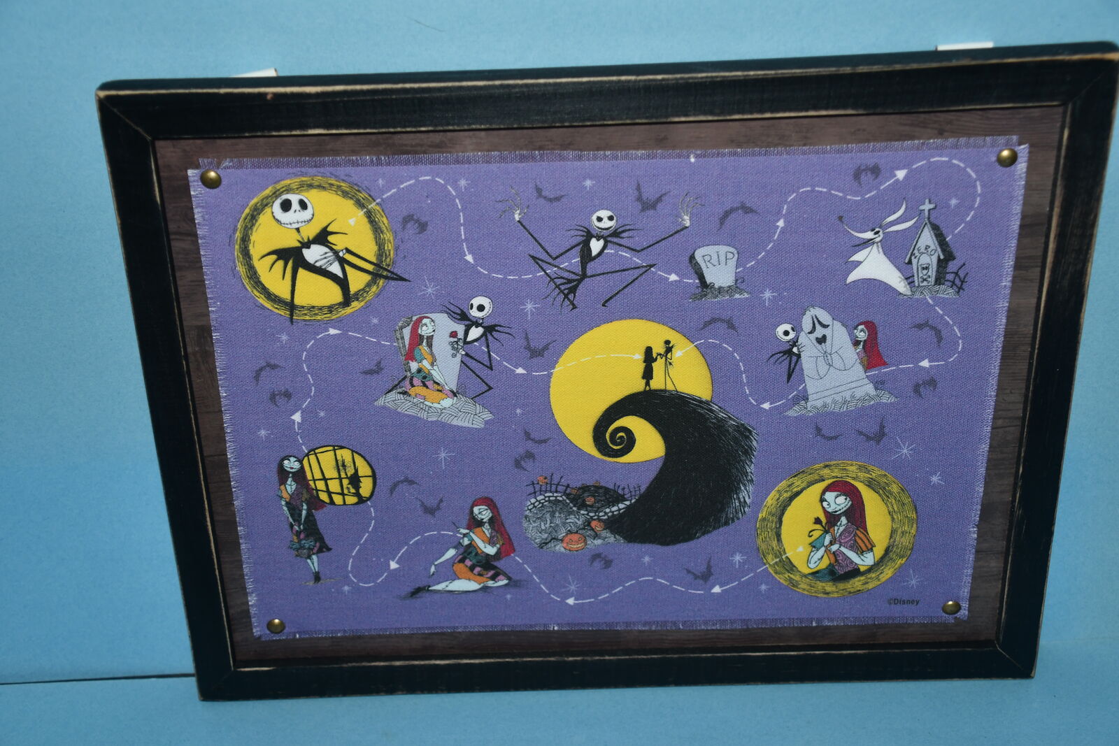 THE NIGHTMARE BEFORE CHRISTMAS WALL HANGING (12" x 16") ~ HALLOWEEN ~ CHRISTMAS