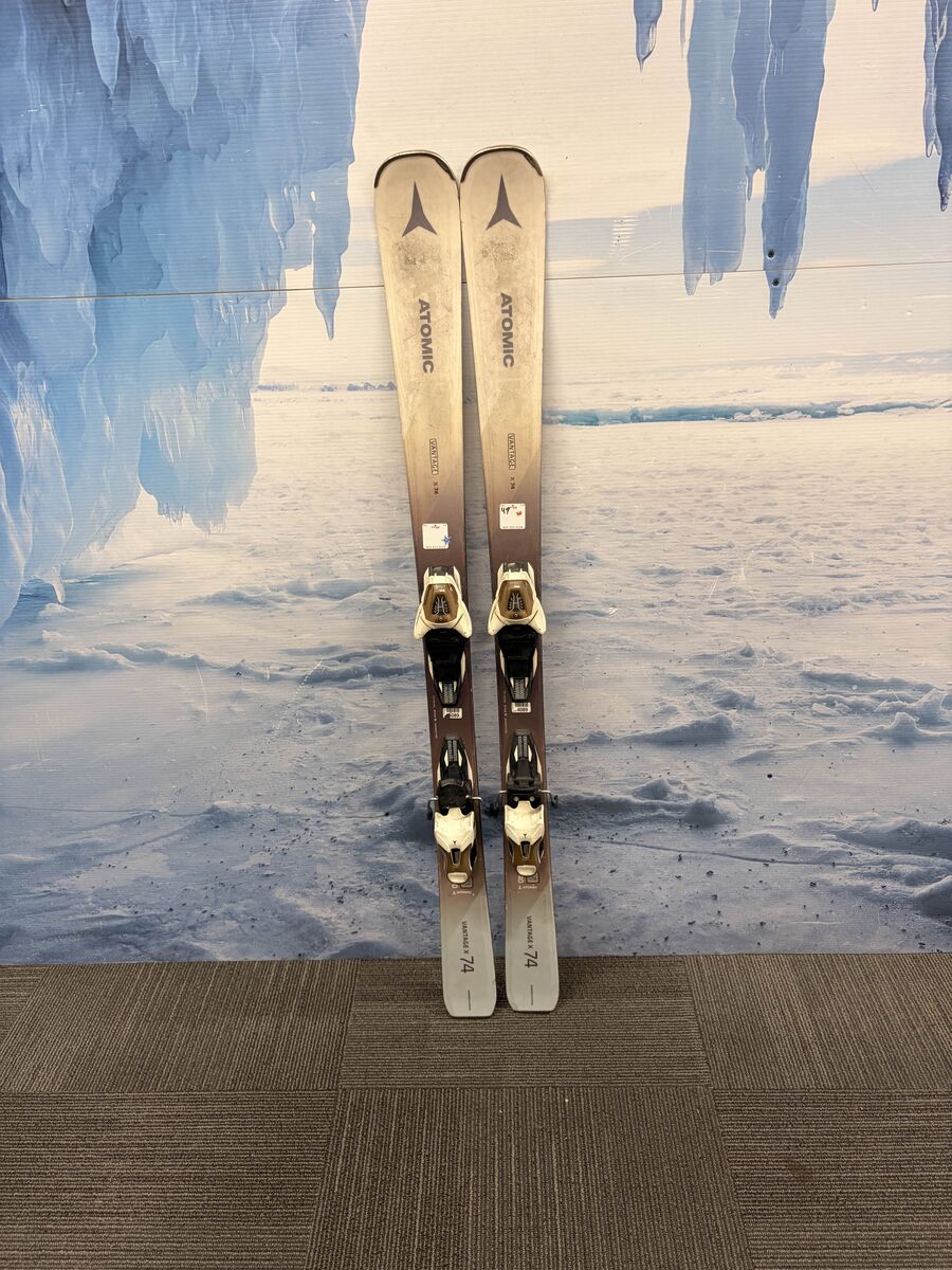 Atomic Vantage X74 W 140cm Skis w/ ATOMIC Lithium 10 SYS Demo Binding - Heavily Used (2019)