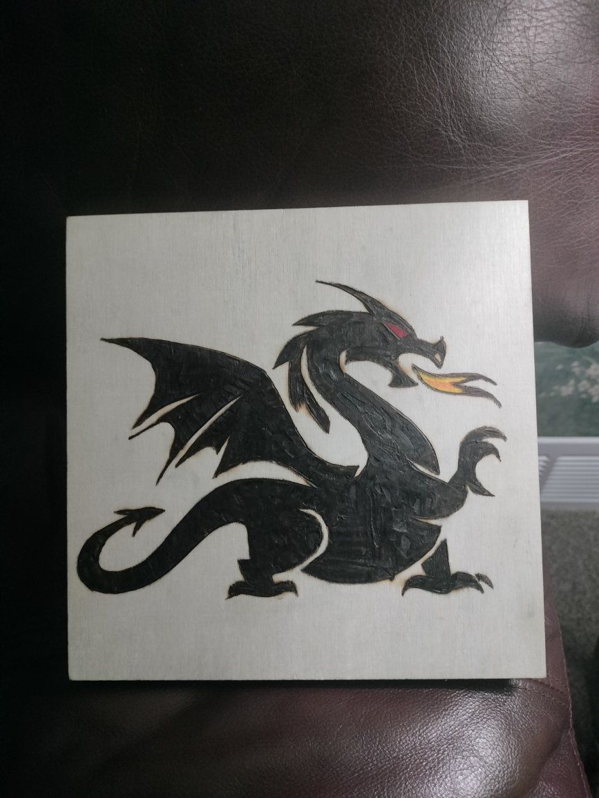 Fire Dragon, Handburned 8x8