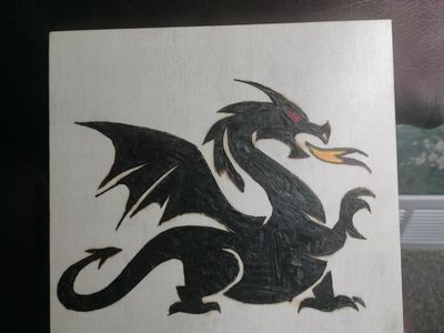 Fire Dragon, Handburned 8x8