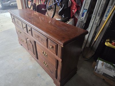Real wood dresser