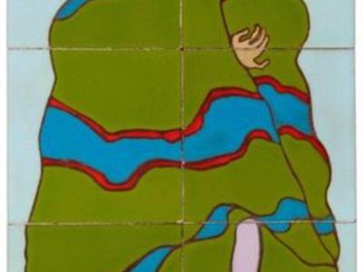 R.C. Gorman Native American Tile "Puzzle" With Six Tiles Limited #/100