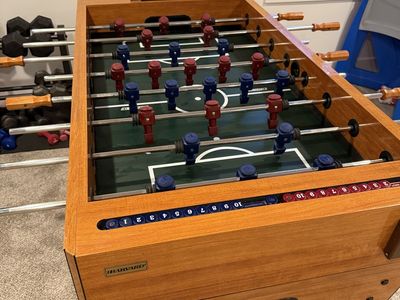 Harvard Soccer Table Foosball Table Wood Grain Finish