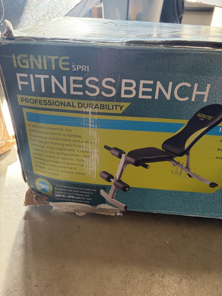 New Fully Adjustable fitness Bench (in box)