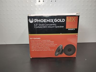 Phoenix Gold MX65CX 6.5" Dual Concentric CoAxial 150 watt Car Speakers - NEW