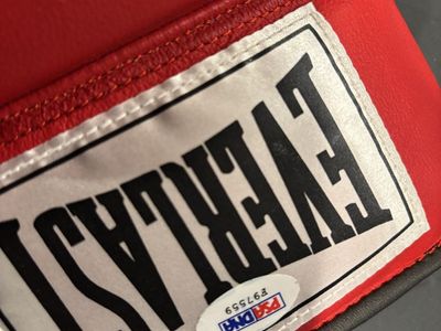 Ken Norton Signed Boxing Glove PSA