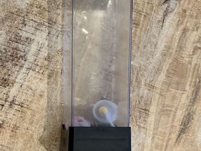 Small Plastic Tower Tank Display Container with Power Cable Used