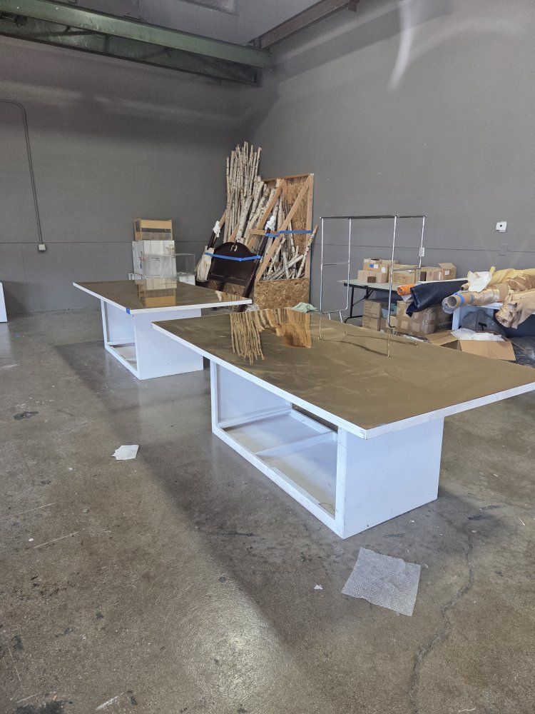 gold mirror acrylic tables