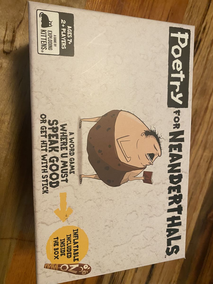 Poetry for Neanderthals