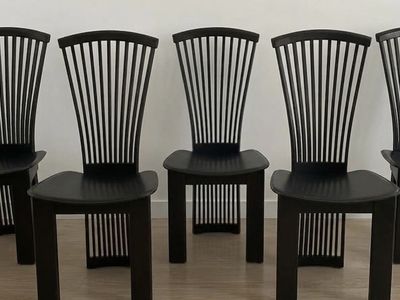 Vintage 1980s Pietro Costantini for Ello Italian Dining Chairs - Set of 5