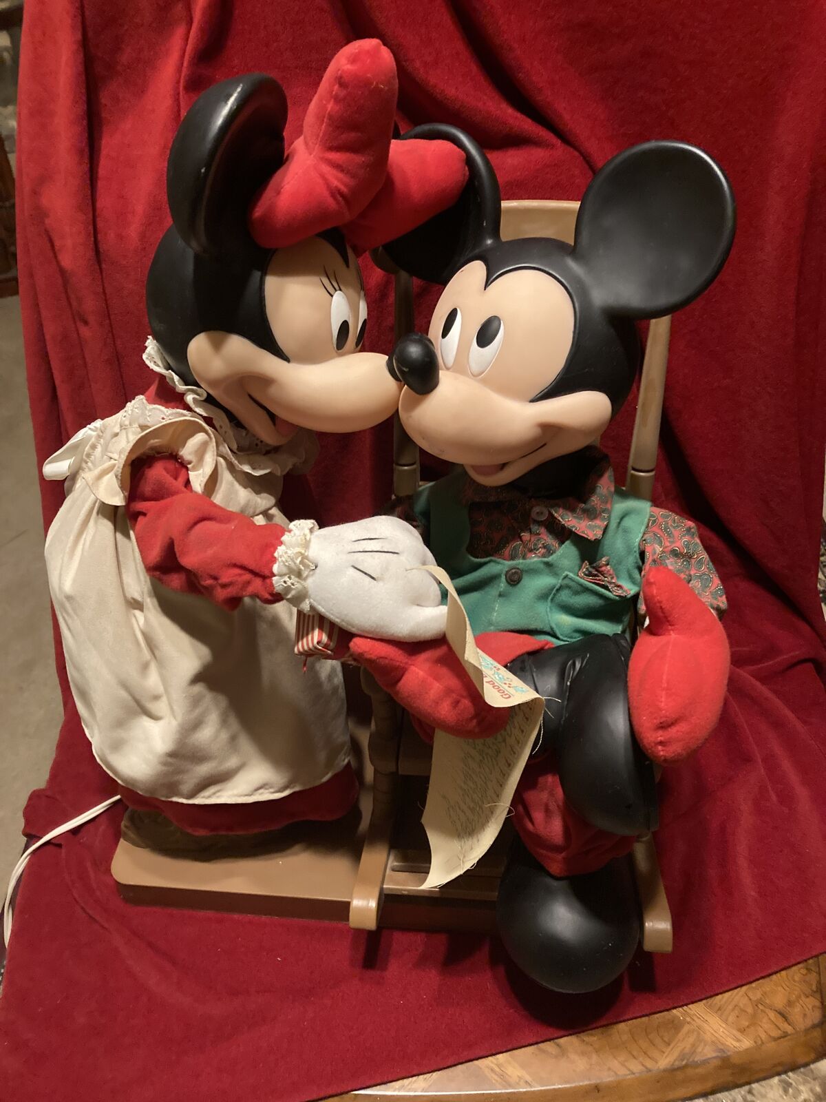 Vintage Santa’s Best Mickey & Minnie Mouse Animated Christmas Decor Disney