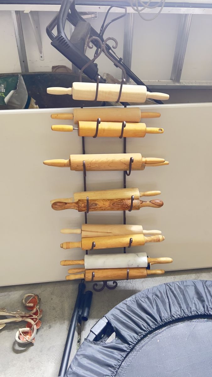 Baker’s dozen rolling pins and Rack
