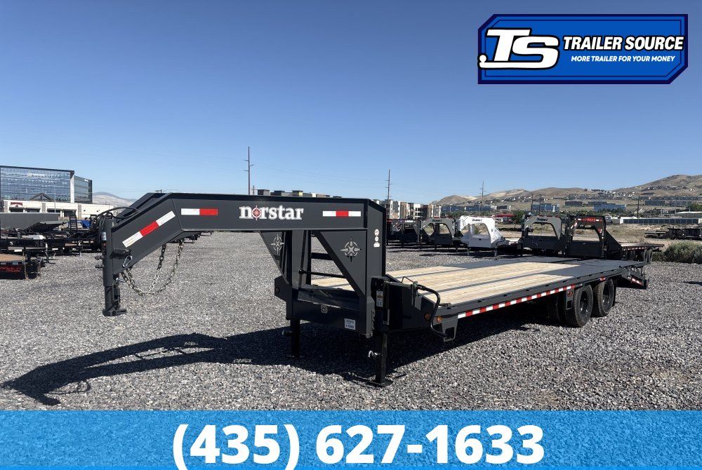 8.5x25 Norstar Iron Bull FXG Gooseneck Equipment Trailer - 22K GVWR - Max Ramps