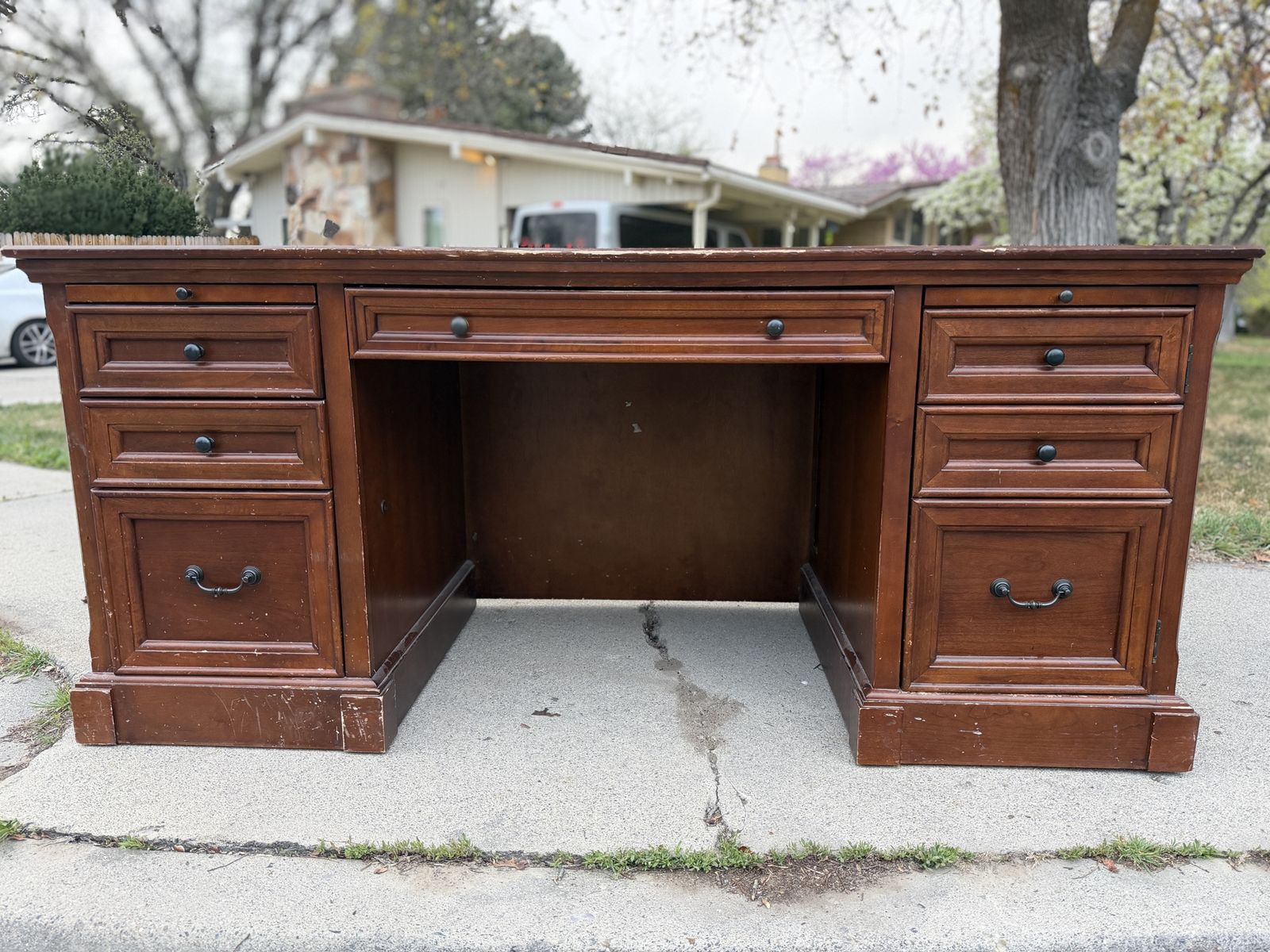 Nice Costco Solid Wood Desk