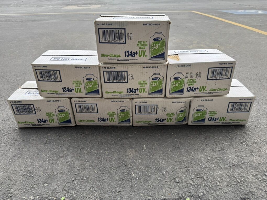 48-12oz Cans auto Refrigerant R134a + UV Dye