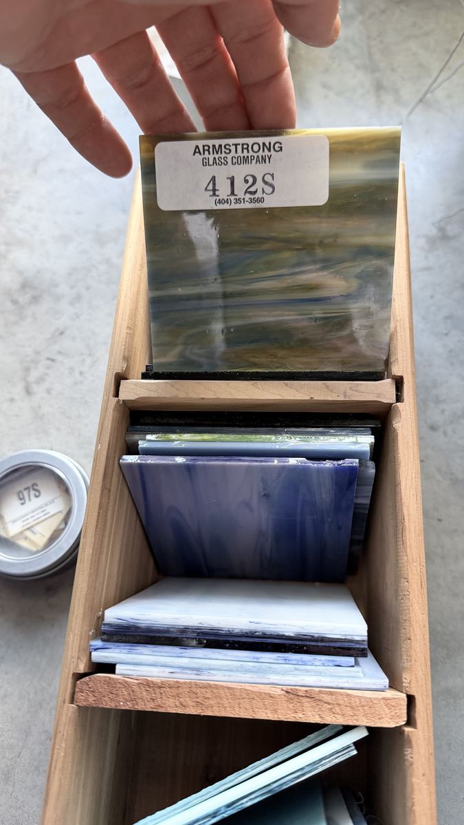 Armstrong glass Company vintage square tiles