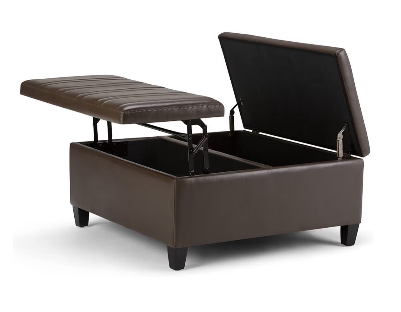 Ellis Coffee Table Ottoman Faux leather NEW
