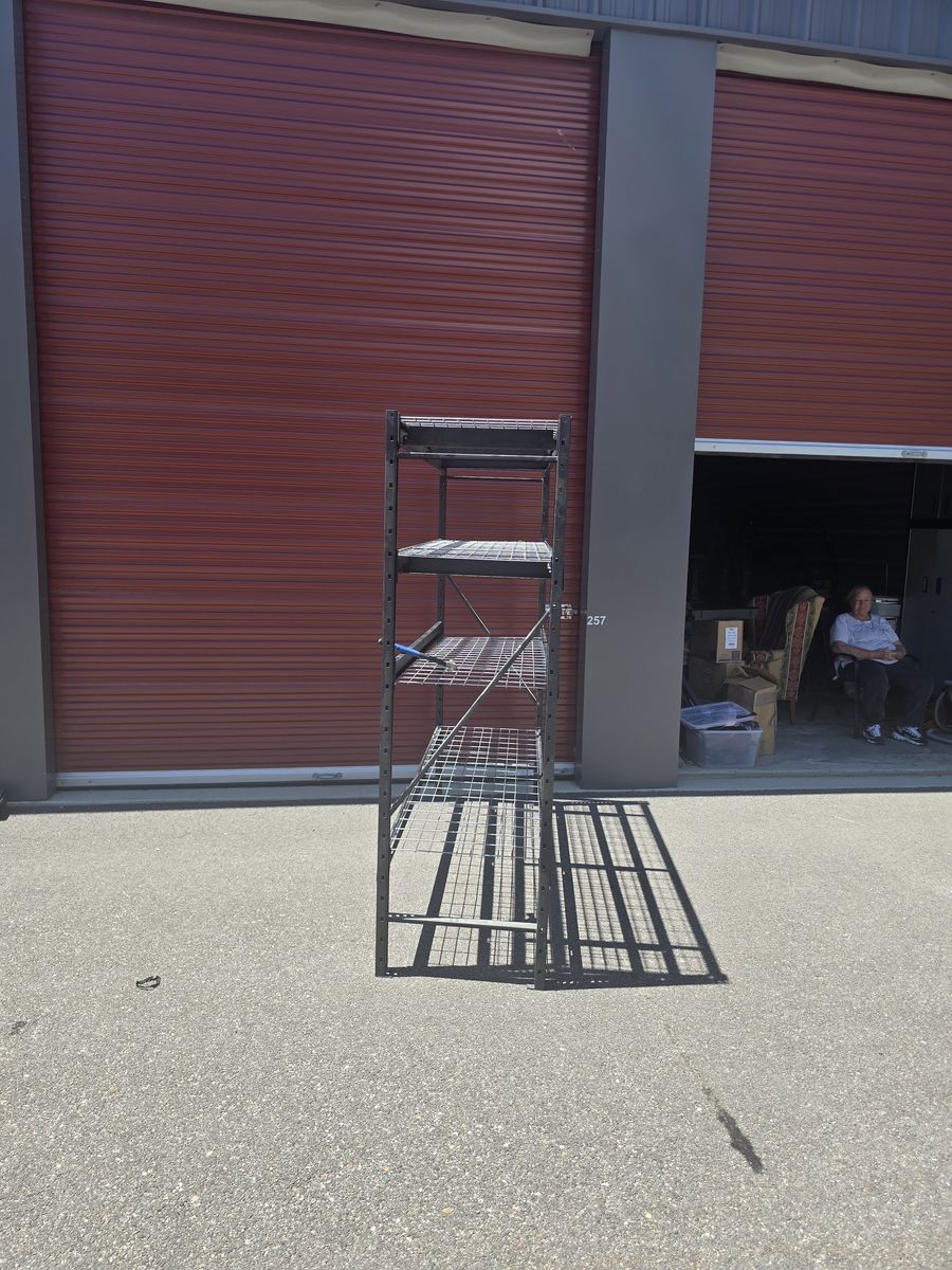 4 tier husky industrial shelf 6'x6'x2'
