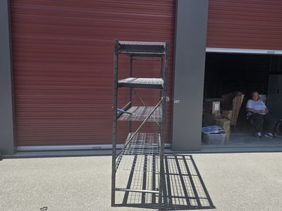 4 tier husky industrial shelf 6'x6'x2'