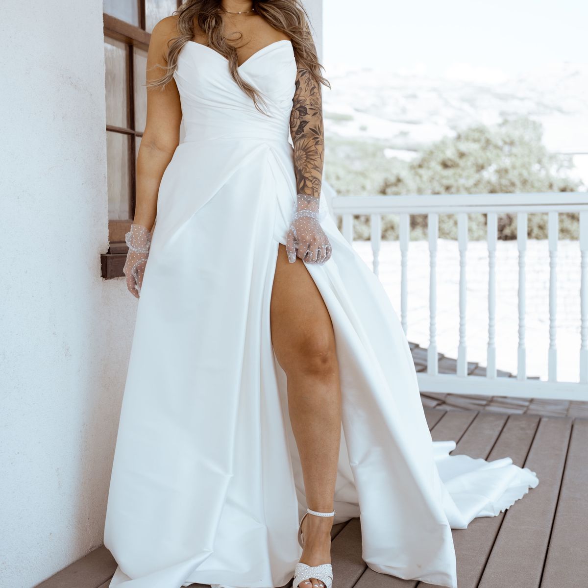 Morilee sweetheart corset top wedding dress Size 8