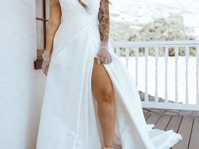 Morilee sweetheart corset top wedding dress Size 8