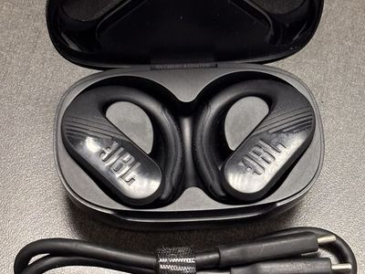 JBL - Endurance Peak 3 Dust and Waterproof True Wireless Active Earbuds - Black