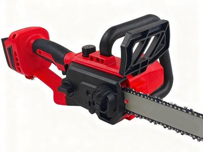 Cordless Electric Chainsaw 12-Inch Brushless Motor Red