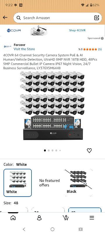 48 camera security system new