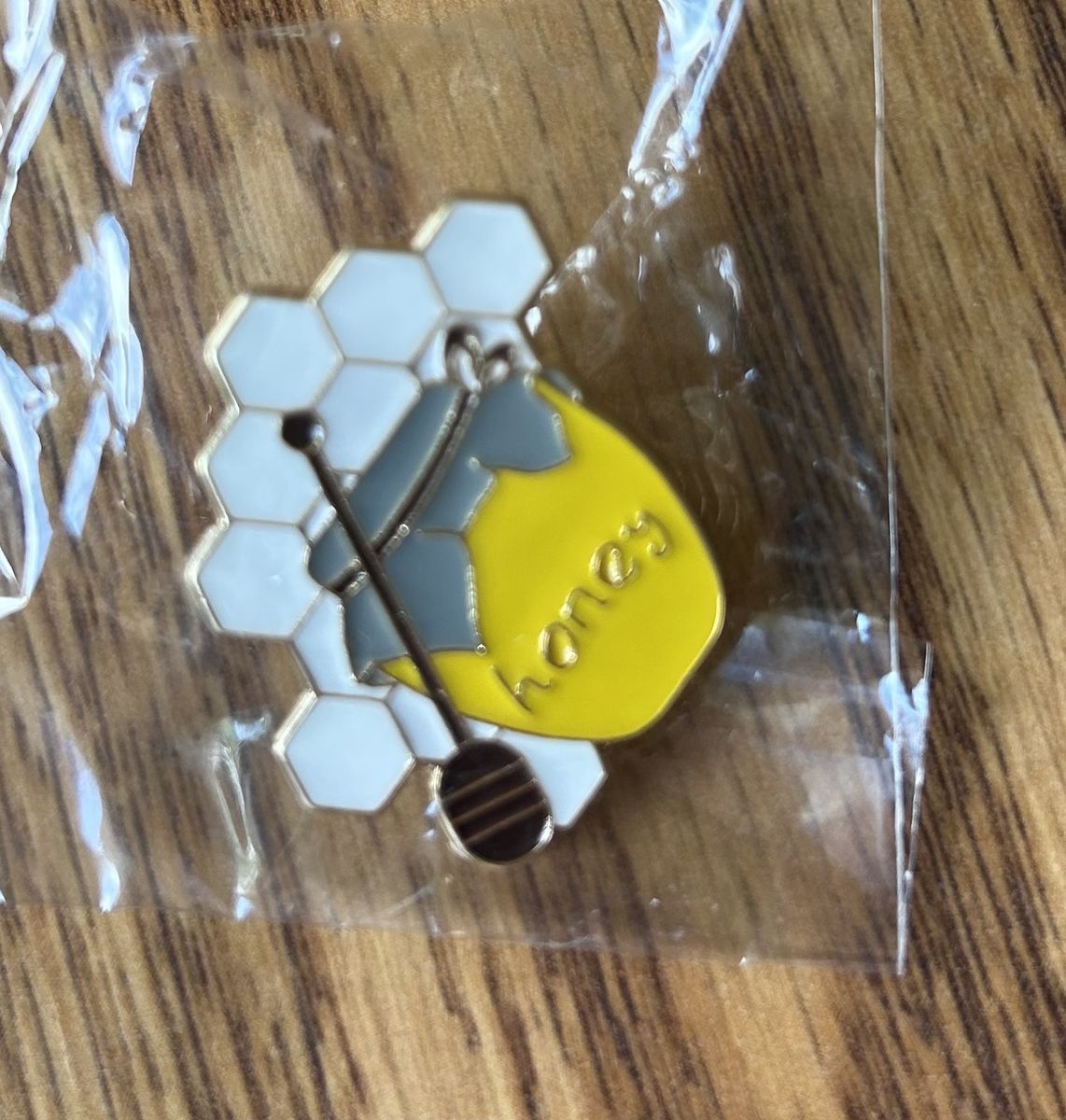 Honey Pot & Honeycomb Enamel Pin - New, Fun Accessory for Bags, Jackets & More