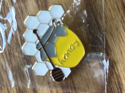 Honey Pot & Honeycomb Enamel Pin - New, Fun Accessory for Bags, Jackets & More