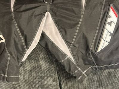 Fly Racing Motocross Riding Pants - Dark Gray / White