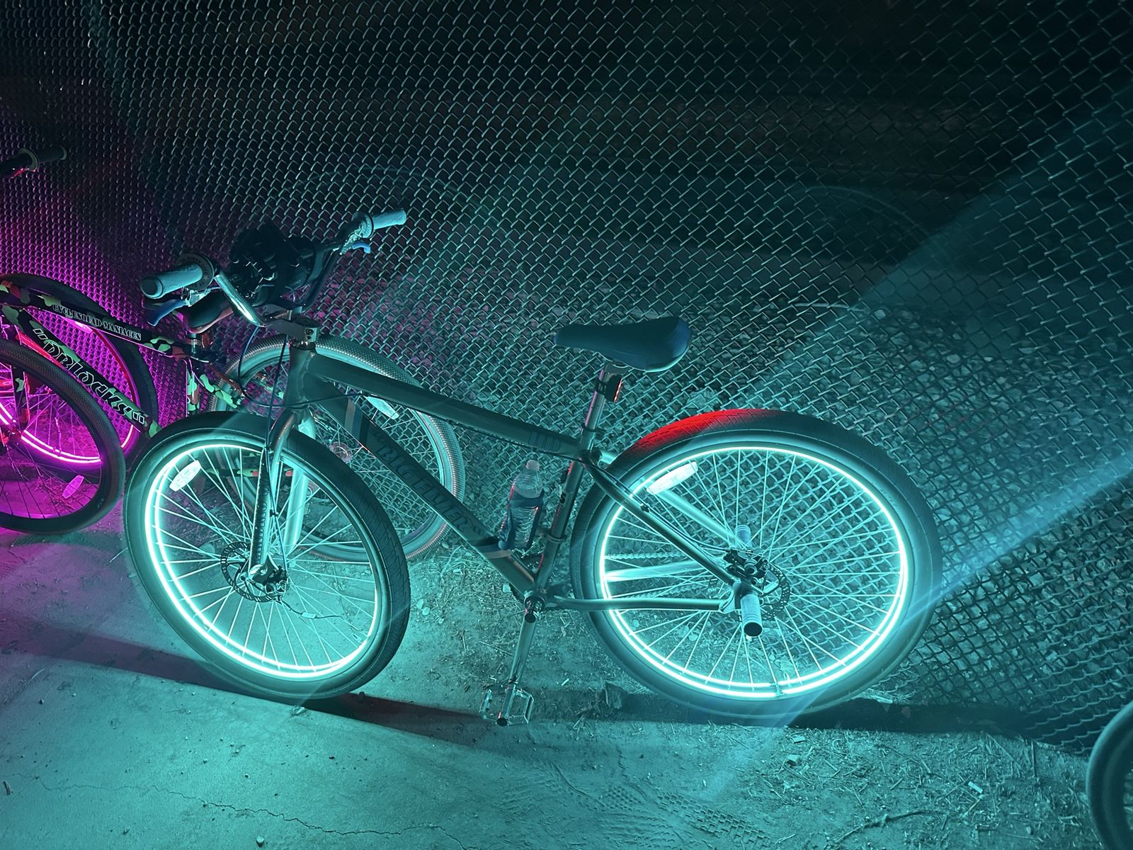 SE Bikes Big Flyer 29" Wheelie Bike - Gray/Blue, LED Lights Included