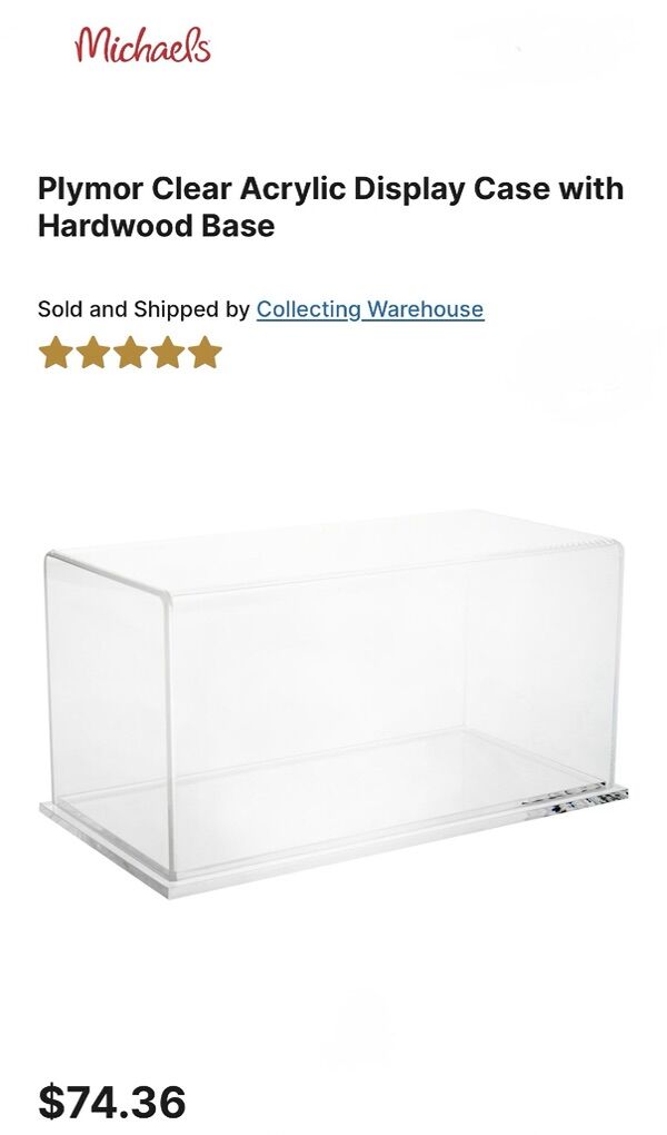 Acrylic Display Case (Thick & Solid)