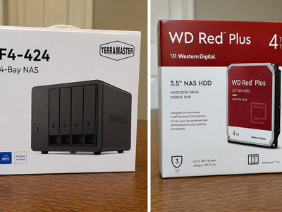 NEW TerraMaster F4-424 NAS + 3x WD Red Plus 4TB Drives