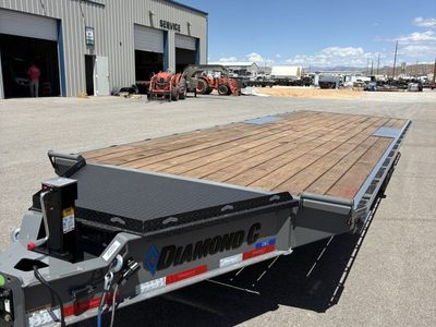8.5x26 Diamond C DEC 208 Equipment Trailer - 18K GVWR - Hydraulic Jack(s)