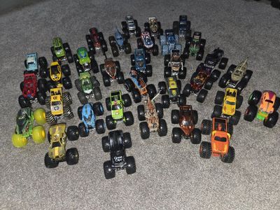 Mini monster trucks 1:64 scale