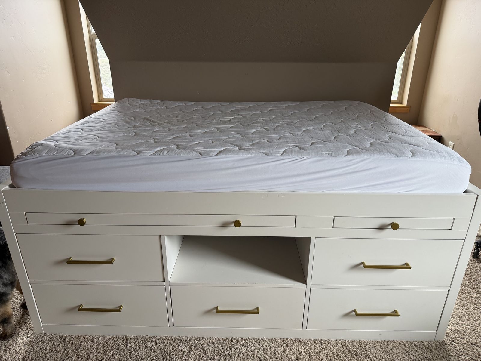 Pottery Barn Teen Clearly Full sized captains bed