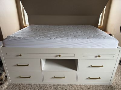 Pottery Barn Teen Clearly Full sized captains bed