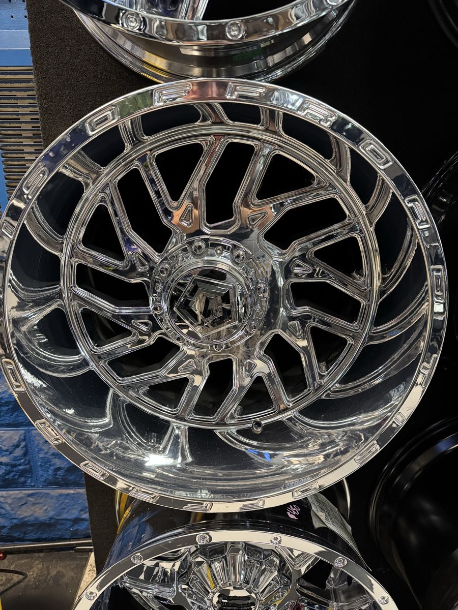 TIS-544V Chrome Wheels: 20x12, brand new set of 4 5x4.5/5.0 Bolt Circle, -44mm Offset -
