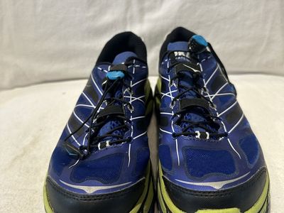 Hoka Mafate Speed men’s size 8, navy/lime, trim trail shoes